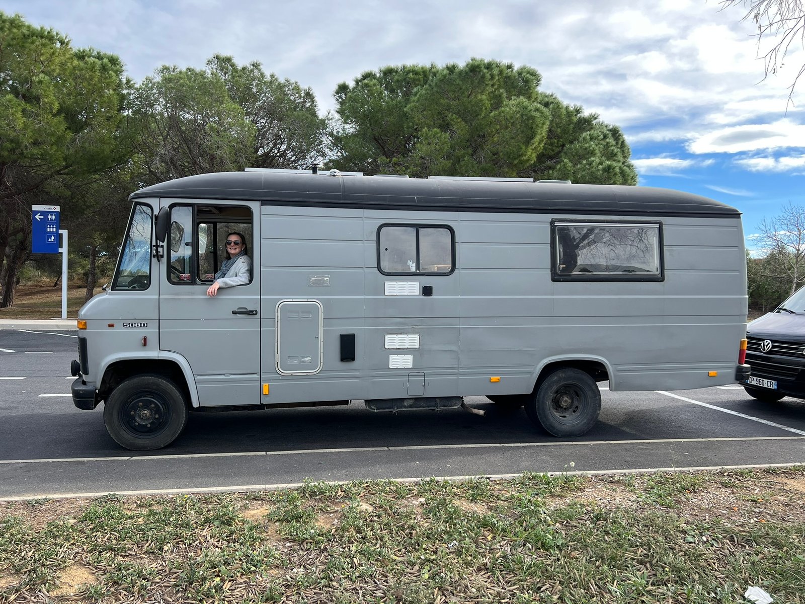 Mercedes 508D avant restauration, une bonne base de travail pour en faire notre nid